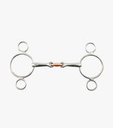 Premier Equine Two Ring Gag with Copper Lozenge